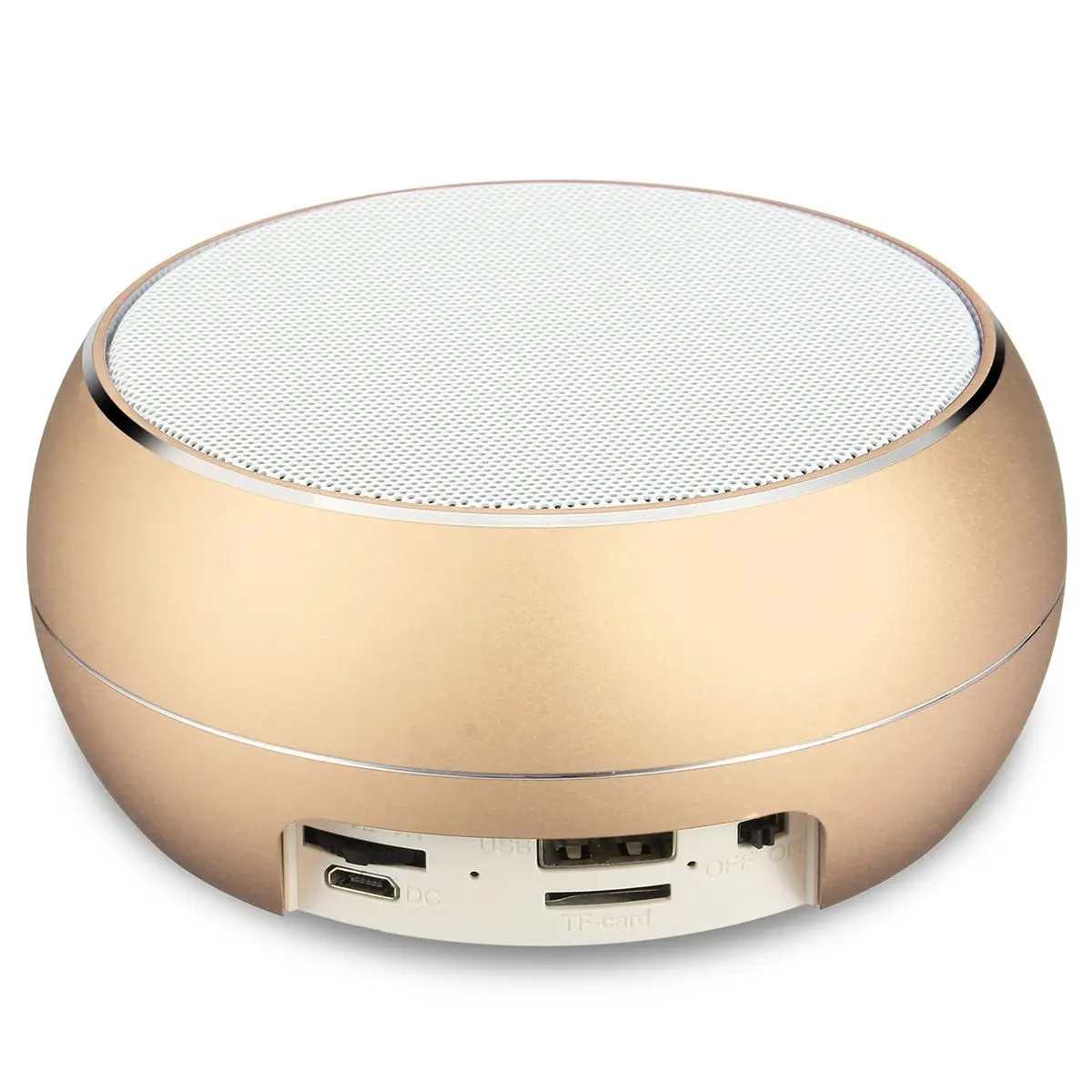 Мини Портативный Супер Бас Металл 4,0 беспроводной bluetooth динамик с tf-картой MP3 музыка громкоговоритель для смартфона планшета - Цвет: Белый