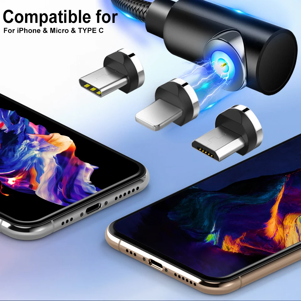 ANBES 2A Быстрый Магнитный кабель для iPhone XS X XR 7 миниатюрный usb порт зарядное