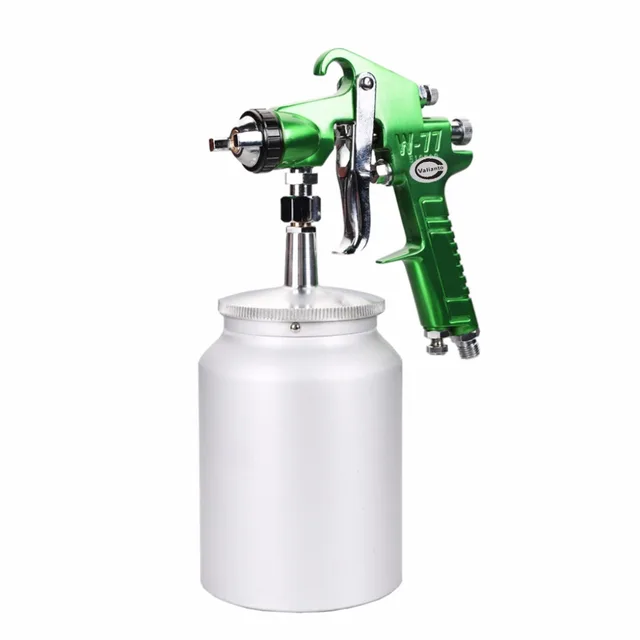 W77 S Green HVLP Siphon Feed Spray Gun Professional Sprayer Air Tool