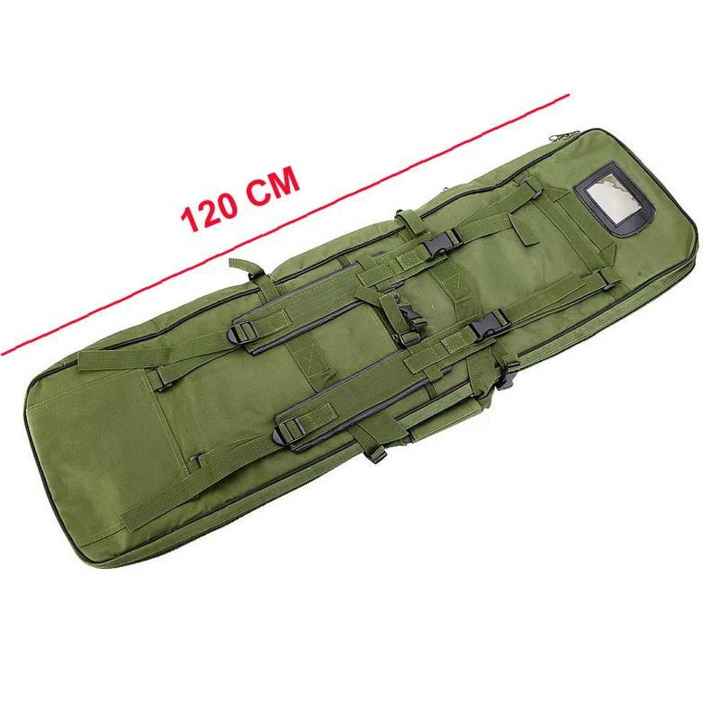 Открытый Тан охотничья сумка для пистолет тактический рюкзак 85/100/120 см двойной винтовка квадратный сумка с плечевым ремнем - Цвет: GREEN 120