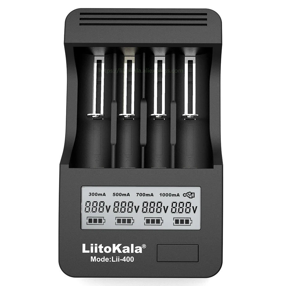 

Liitokala lii-400 LCD Charger 18650 26650 18500 14500 16340 3.7V lithium battery NiMH AA / AAA1.2V Battery Charger