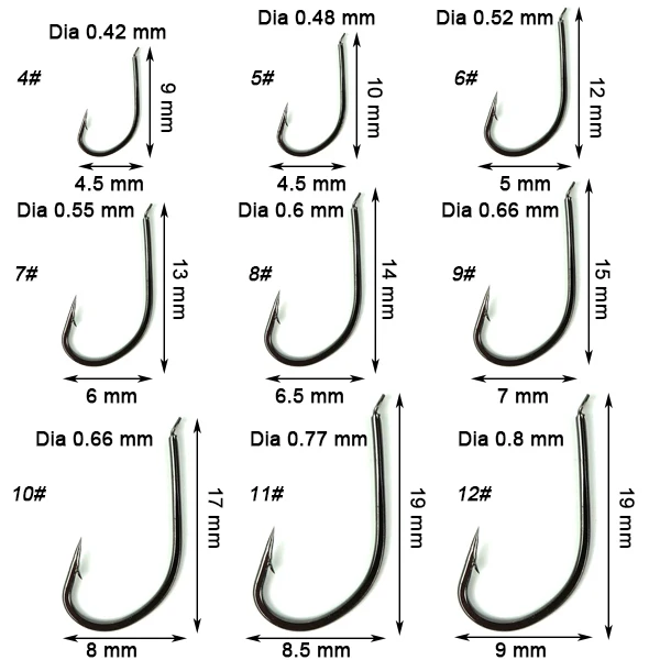 

EUPHENG 2 Bags 12pcs/24pcs total Maruseigo Hook No Ring Carp Fishing Hooks Seawater and Fresh Water Hooks Fishing New