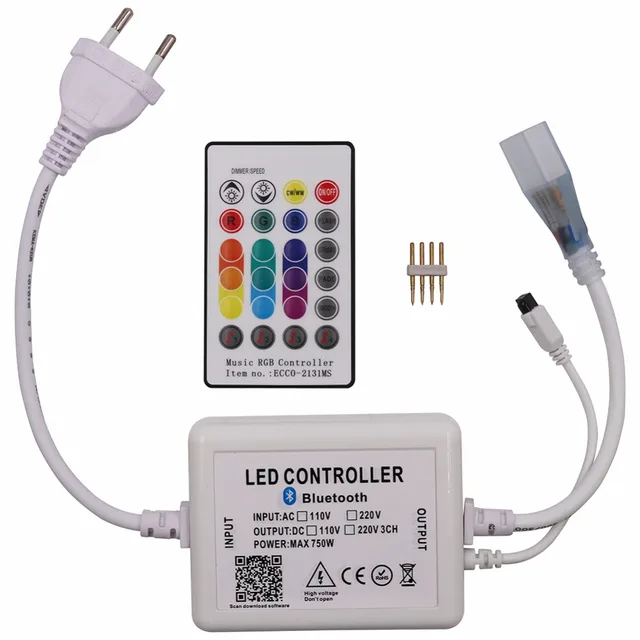 220V 110V IOS/Android APP Bluetooth music RGB led Controller DIY BT