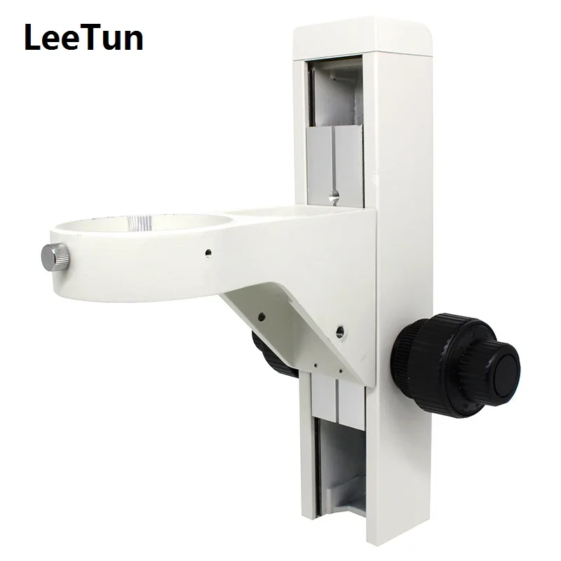 

Stereo Microscope Vertical Bracket Rack and Pinion Coaxial Coarse and Fine Focusing Adjustable Mechanism with Head Holder Ring