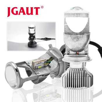 

JGAUT Car lights Lamp H4 LED Mini Projector Lens Automobles LED Bulb LED Conversion Kit Hi/Lo Beam Headlight 12V/24V 5500K White