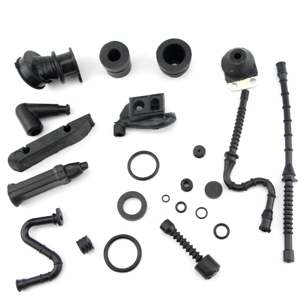 

Farmertec Made Annular Buffer Kit For Stihl 038 MS380 381 038MAGNUM Chainsaw A/V Mount Rubber Intake Manifold Fuel Oil Line