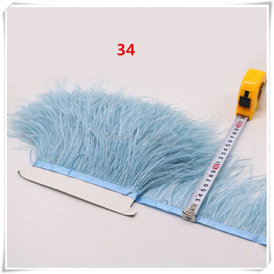 27 light blue ostrich feather fringe 5_