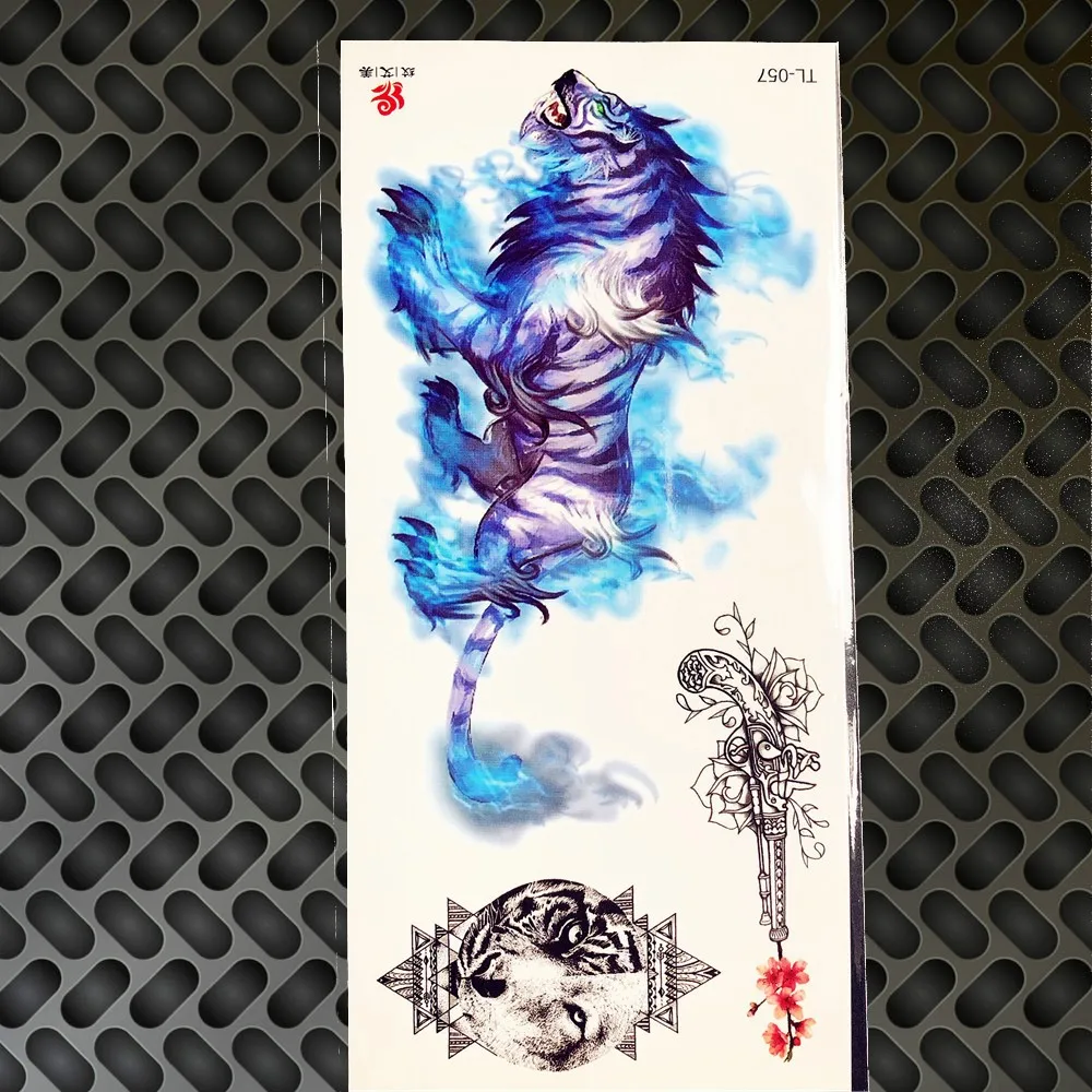 Акварельная тату наклейка на руку для мужчин и женщин|tiger temporary tattoos|tattoo armtemporary tattoo