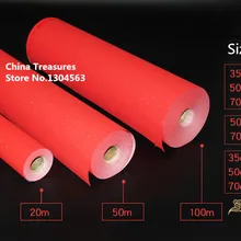 Цена за 1 рулон, китайский бамбук Бумага roll красного цвета
