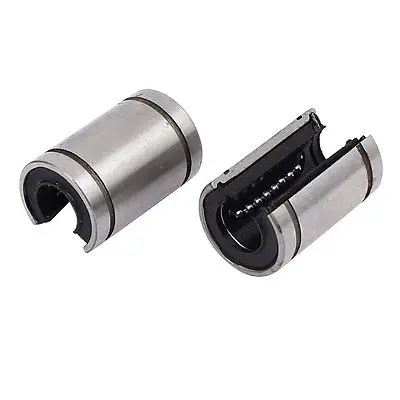 

LM10UUOP 29mm Length Linear Motion Bushing Ball Bearing Silver Tone 2pcs