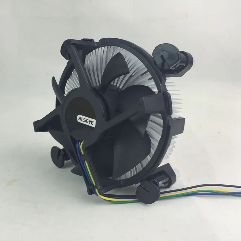 ALSEYE وحدة المعالجة المركزية برودة ل LGA 1155 غرفة تبريد النحاس مع 90 ملليمتر CPU Fan for i3/i5/i7 LGA 1156/1151/1150 المبرد