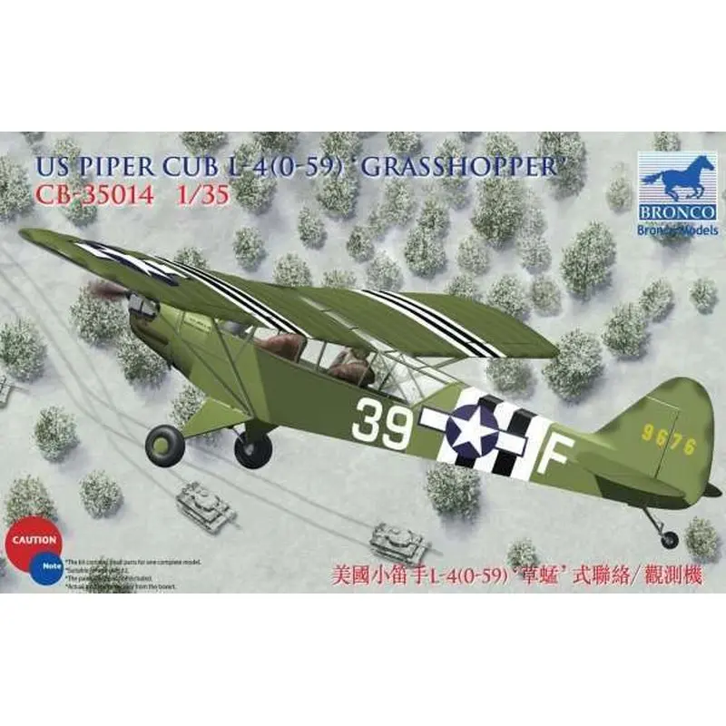 

BRONCO CB35014 1/35 US Piper Cub L-4(0-59) "Grasshopper" - Scale Model Kit
