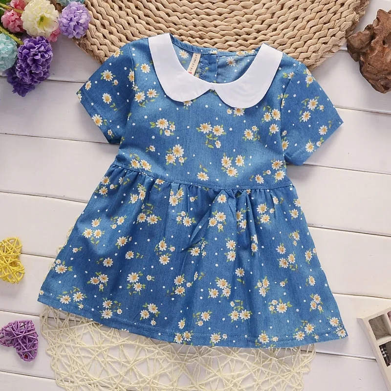 BibiCola newborn baby cotton dress summer infant girls daisy dress