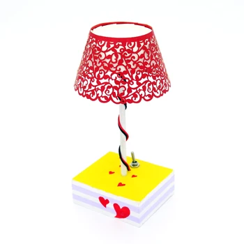 

DIY hollow lamp handmade children gift fun wood paper lamp