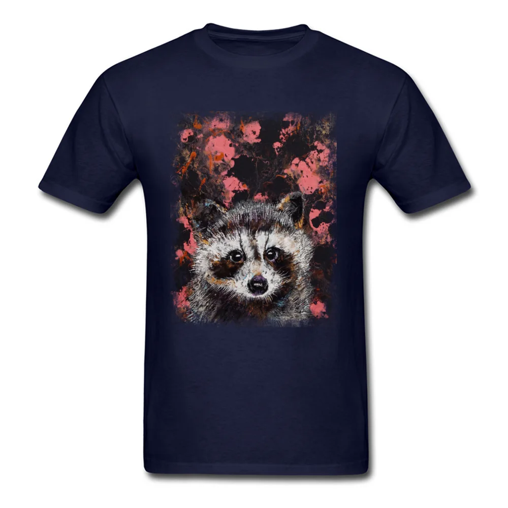 BABY RACCOON T Shirt Short Sleeve Printing Family Man Summer Autumn Tops Tees Printing Tops T Shirt Crewneck Pure Cotton BABY RACCOON navy
