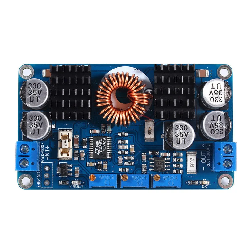 LTC3780 DC 5-32V to 1V-30V 10A Automatic Step Up Down Regulator Charging Module (1)