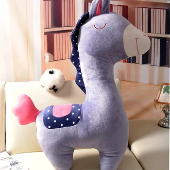 

Genuine mail large animal pony donkey grass-mud horse sleeping pillow doll plush toys Christmas gifts
