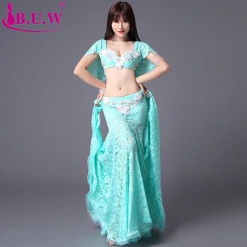 

Dance Performance Women Dancewear Professional Outfit Bra top+Skirt Belly Dance Costume BY015