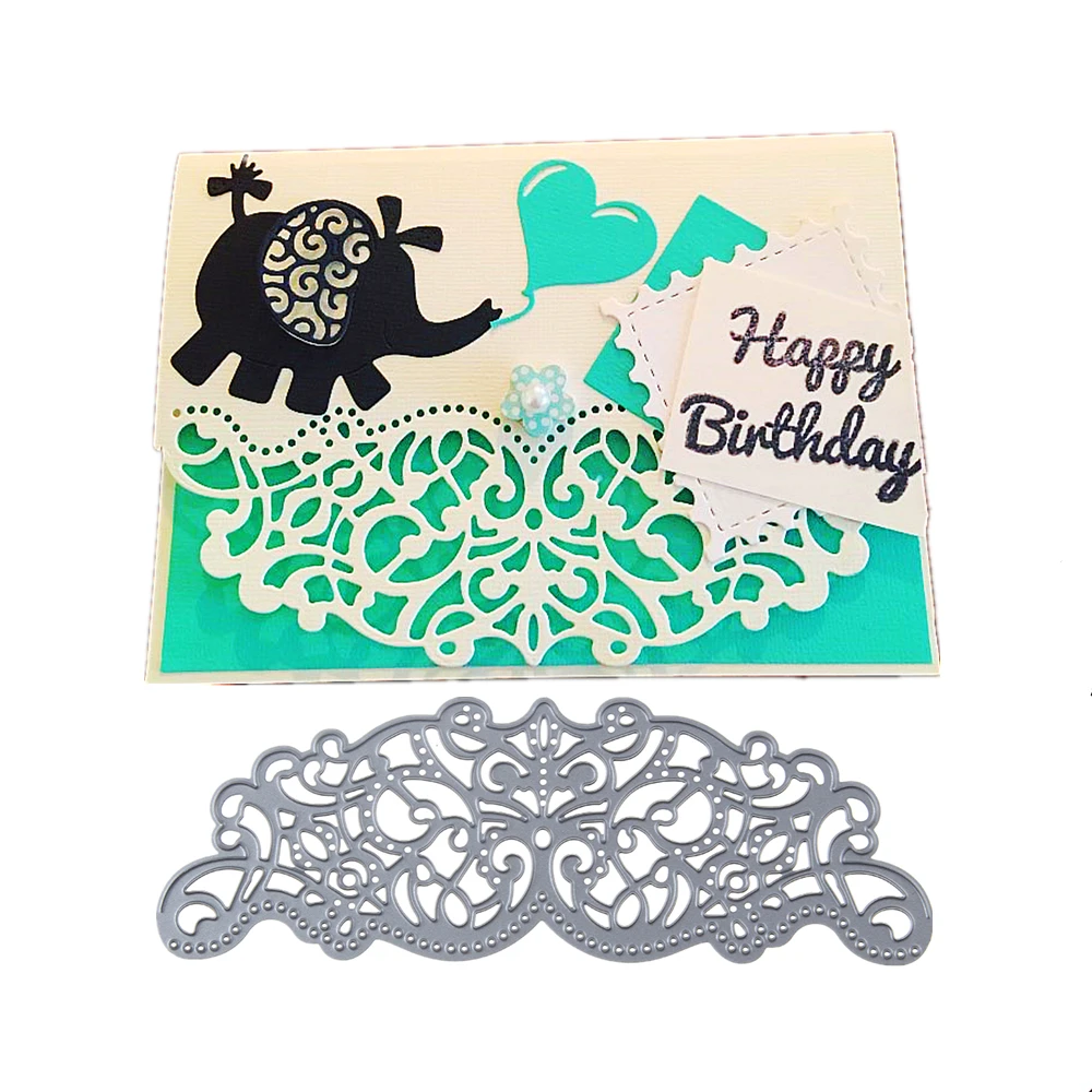 

flourish border Metal Cutting Dies Scrapbooking Craft Die Cuts diy Emboss paper art create Card make Stencil