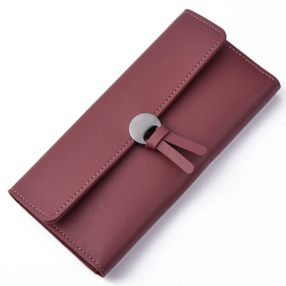 

Maison Fabre 2019 New Fashion Women Wallets Leather Zipper Wallet Women's Long Design Purse Two Fold More Color Clutch Z0313