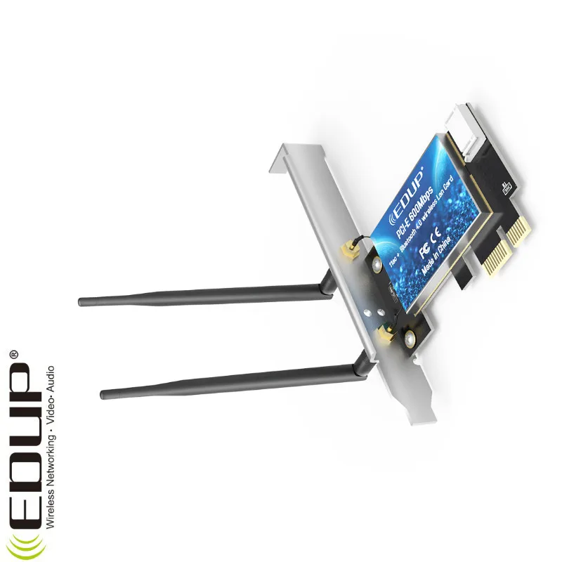 AC1200Mbps Wi-Fi With Bluetooths PCI Express adapter With 2*5dBi Antenna