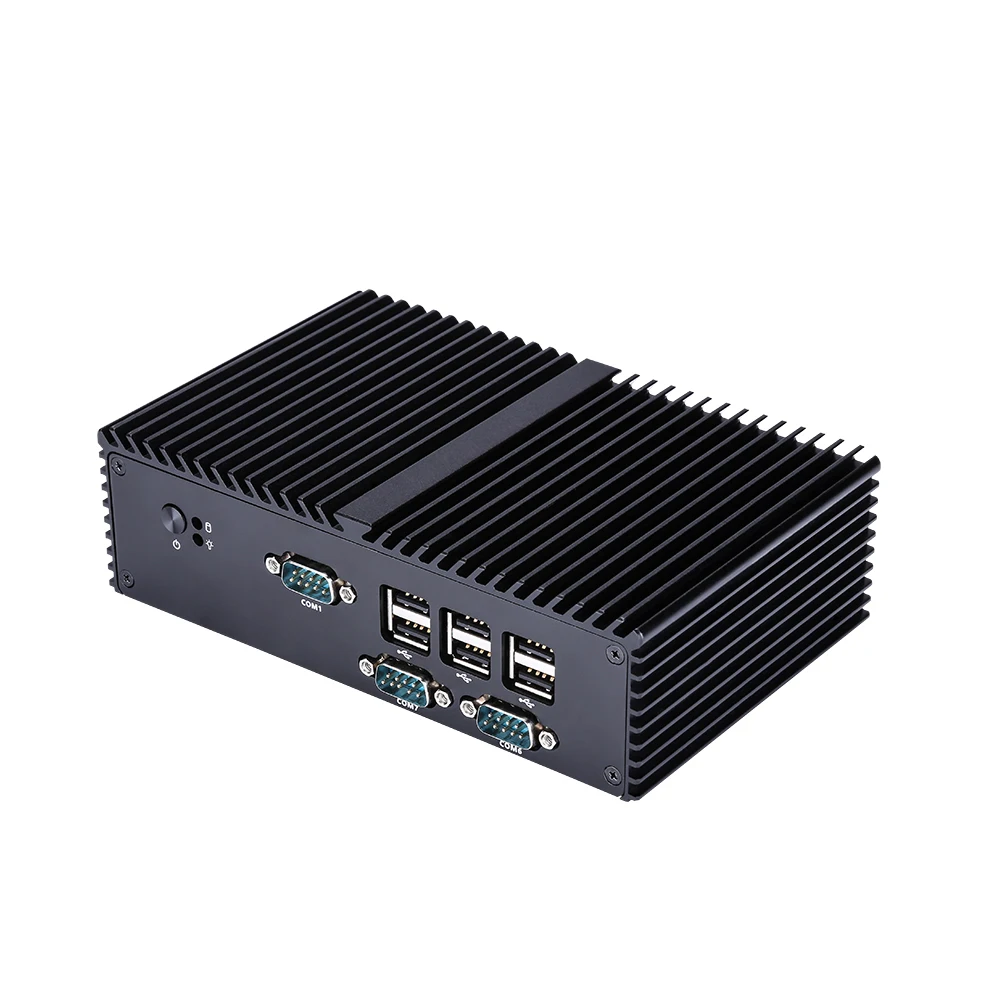 Мини ПК Qotom с процессором celeron J1900 четырехъядерным ОЗУ 7 Гб ПЗУ 8 USB RS232 X86|Мини ПК| | - Фото №1