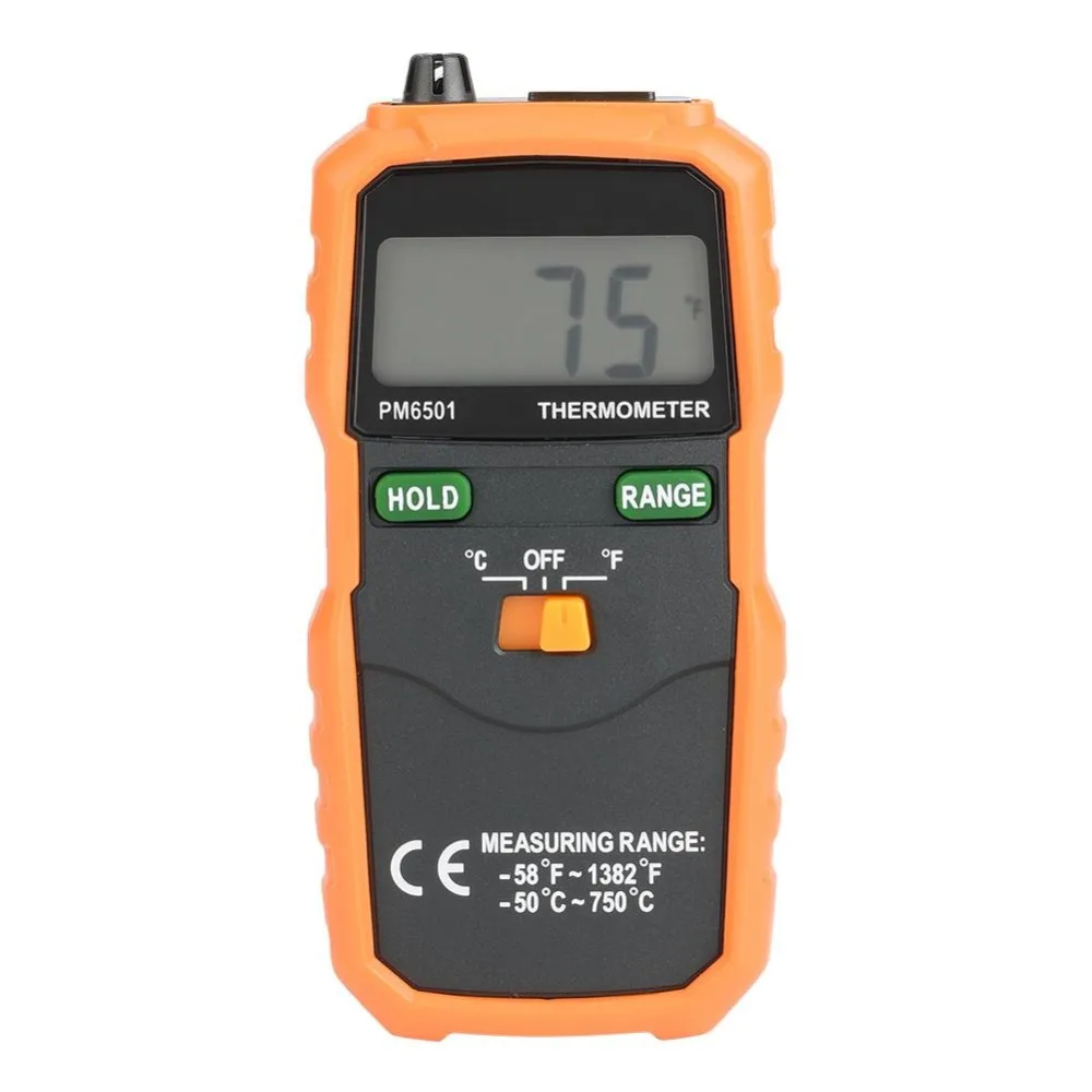 K Тип цифровой ЖК-дисплей Температура термометр инструмента тестирования PM6501