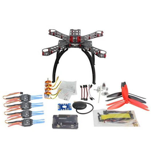  DIY RC Multicopter FPV APM2.8 GPS Drone X4M310L Fiberglasrahmen Kit 1400KV Motor XT-XINTE 30A ESC P