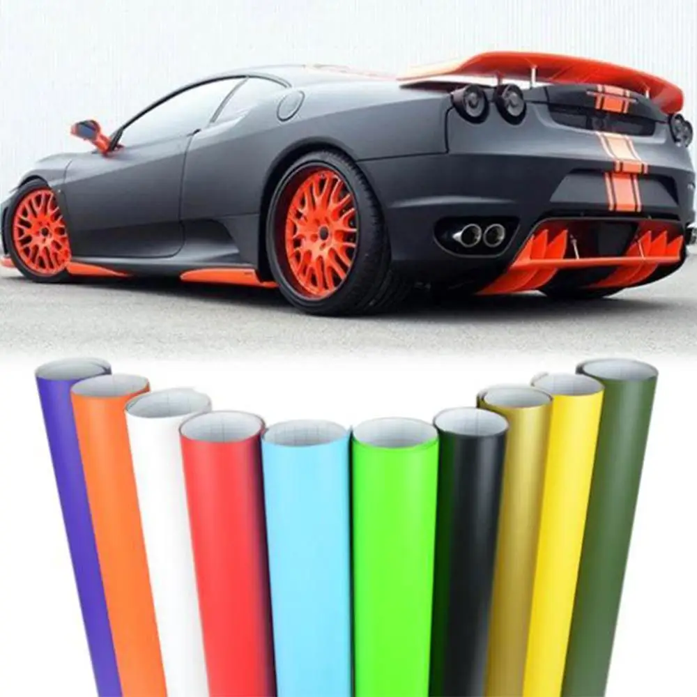 

Sunice Car Styling Matt Car Wrap Vinyl Film Sheet Motorcycle Automobiles Car Stickers Decal 1.52m x 2m 18Colors for choose