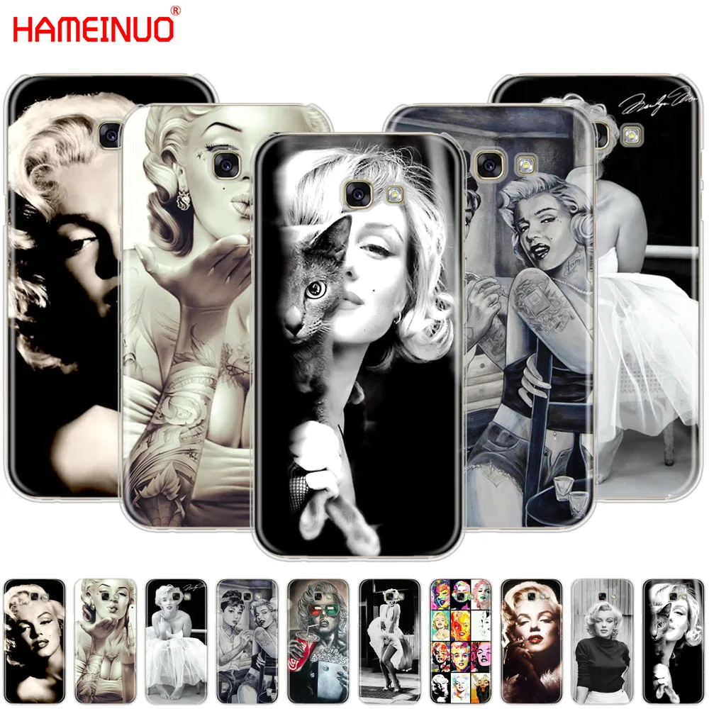 

HAMEINUO Marilyn Monroe With a Cat cell phone case cover for Samsung Galaxy A3 A310 A5 A510 A7 A8 A9 2016 2017 2018