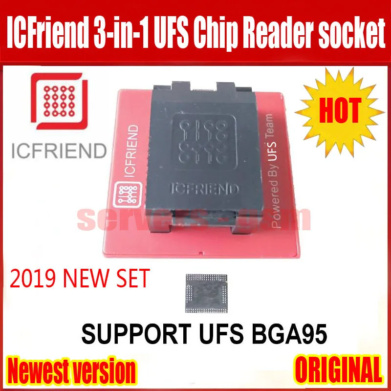 UFS разъем адаптера ICFriend ICs-UFS 3 в 1 поддержка UFS BGA254 BGA153 BGA9 с легкий JTAG плюс коробка