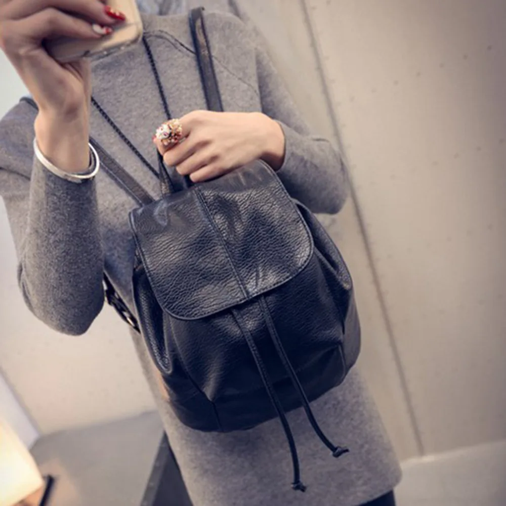 Модная кожаная школьная сумка, милый рюкзак для путешествий, сумка через плечо, рюкзак