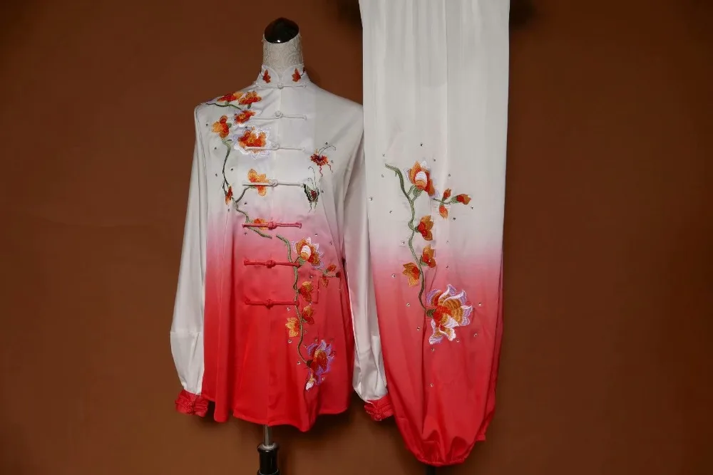 

wushu taichi taiji clothes changquan uniform Martial arts competition clothing embroidered kungfu nanquan taolu clothes uniform