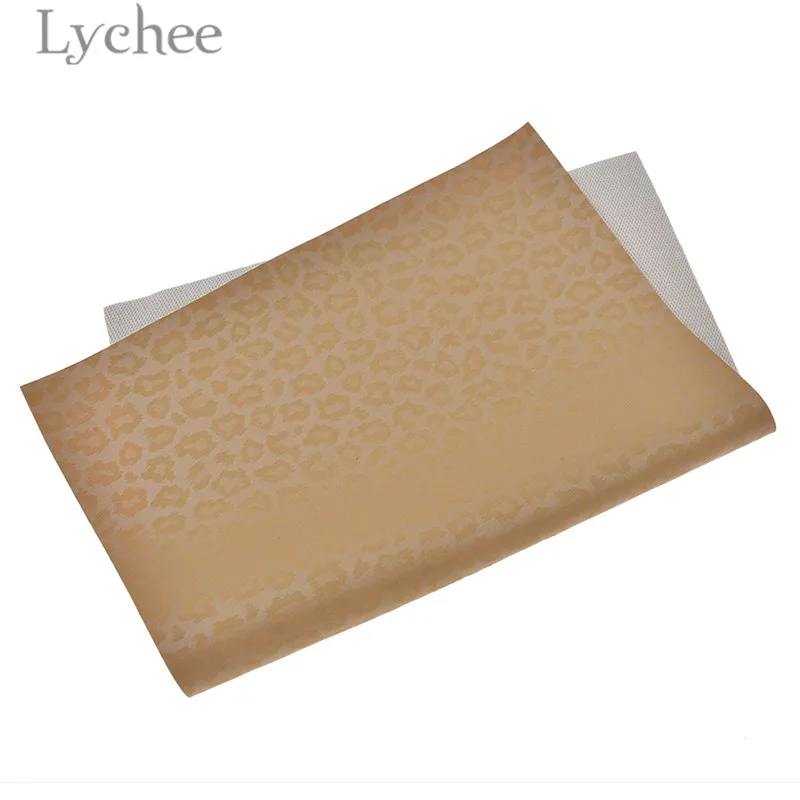 Lychee Life 29x21 см A4 леопардовая искусственная ПВХ кожаная ткань высокого качества Синтетическая Кожа DIY материал для сумок одежды - Цвет: 2