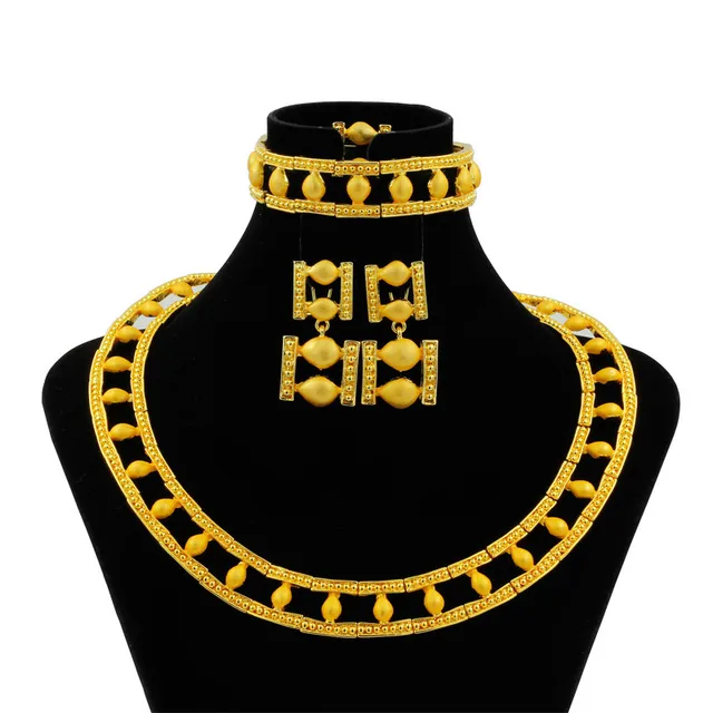 High Quality Fashion African Jewelry Nigeria Gold Jewellry Italian