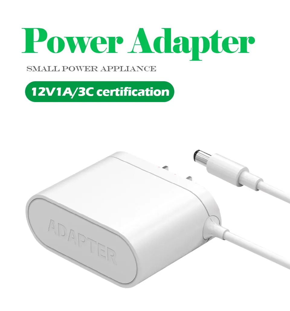 12V 1A DC Power Adapters Supply Charger adapter US Plug 5.5mm x 2.5mm For Suction layerer router CD Player TV Set-top Boxes (1)