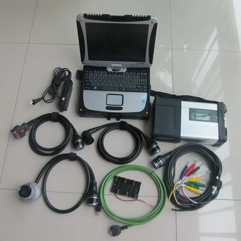  Mb auto und lkw diagnose mb sd c5 mit software in ssd v2019.9 + toughbook cf-19 arbeit für mb stern
