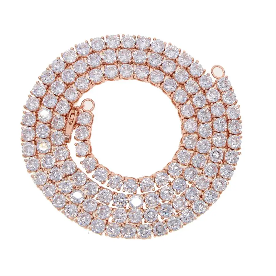 Модное ожерелье на цепочке 1" 24" 2" золото серебро розовое золото 3 цвета хип-хоп панк украшения в стиле рок для мужчин и женщин