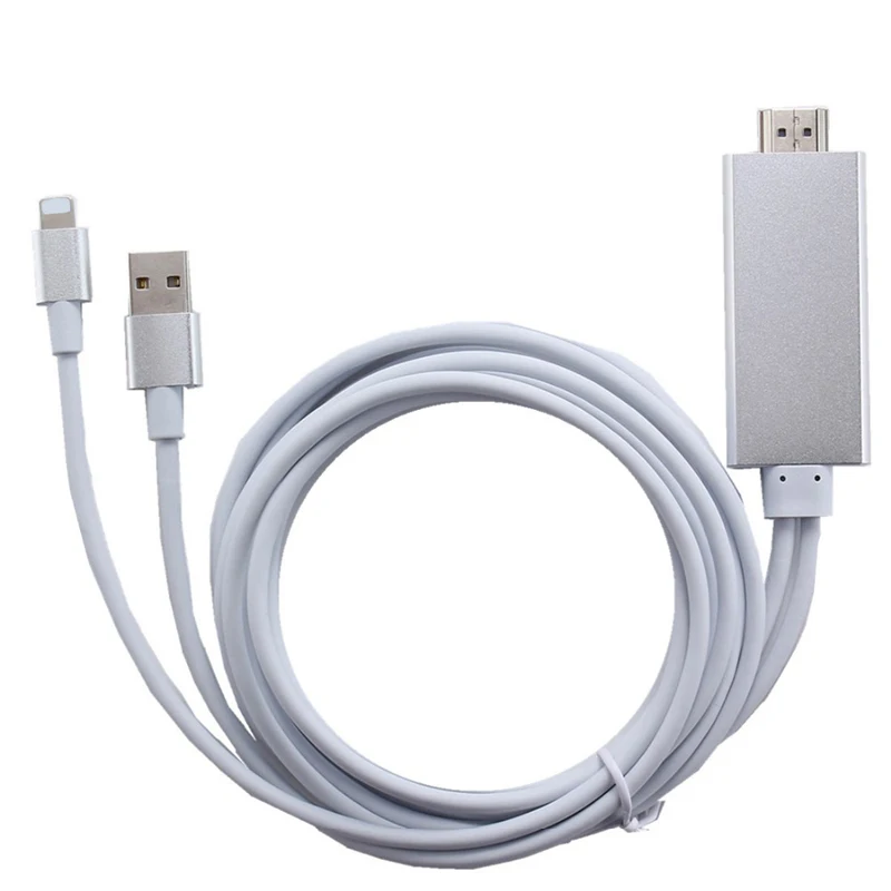  High Quality Phone Cable 8 Pin To Hdmi Hdtv AV Hdmi Adapter Cable For Apple Iphone 6 6S Plus 5 5S 5C For iPad For Ipad Air IOS 9 