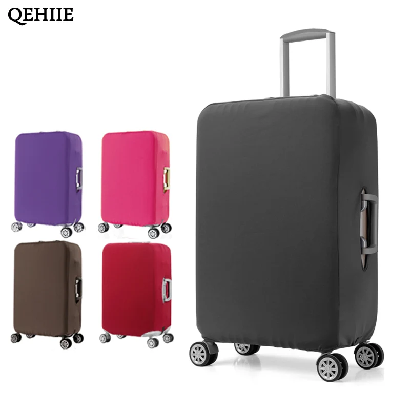 High Quality Elastic Luggage Cover Solid Color Suitcase Dust Cover