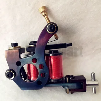 

2017 Custom 8 Wrap Coil Liner Tattoo Machine Profession Carbon Steel Tattoo Gun For Tattoo Power Kit Set Supply HIM01-L#
