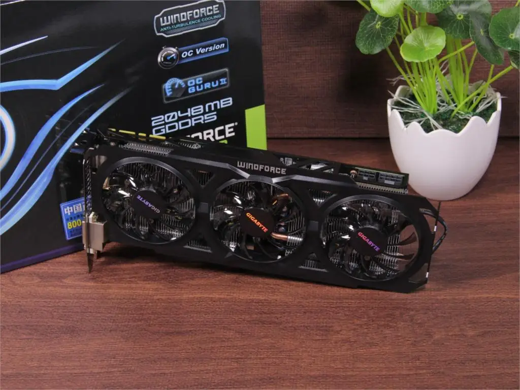 Видеокарты GIGABYTE GV-N760OC-2GD 256Bit GDDR5 GTX760 N760 Rev.2.0 для видеокарт nVIDIA Geforce GTX 760 2GB Hdmi Dvi