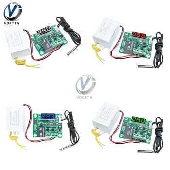

W1209 AC 110V-220V Digital LED Thermostat Temperature Controller Thermometer Meter Incubator Module Indoor NTC Sensor Probe Wire