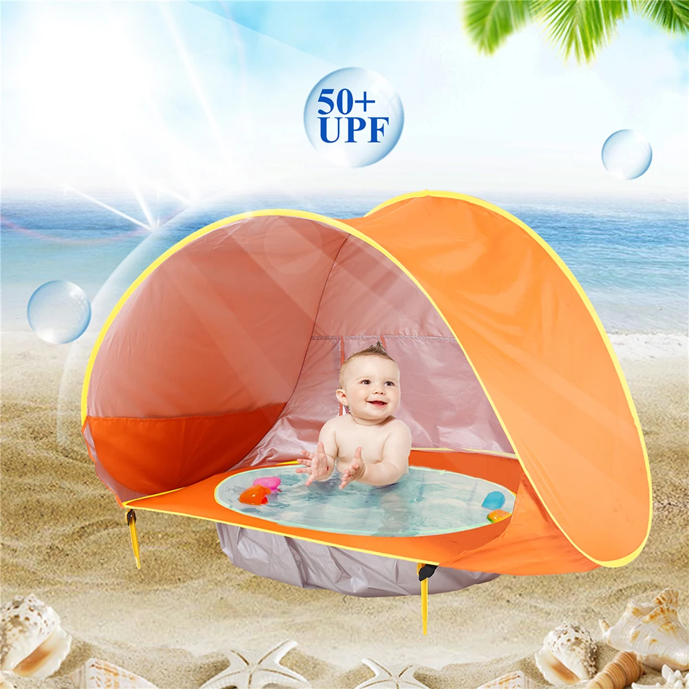 

Summer Children Baby Beach Tent Portable Shade Pool Outdoor Sun uv-Protection Pool Sun Shelter for Infant