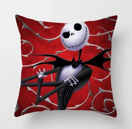 ZENGIA Nightmare Before Christmas Cushion cover GHOST Pillow cover Polyester Horror Throw pillows Sofa Decorative Pillow case - Color: 13