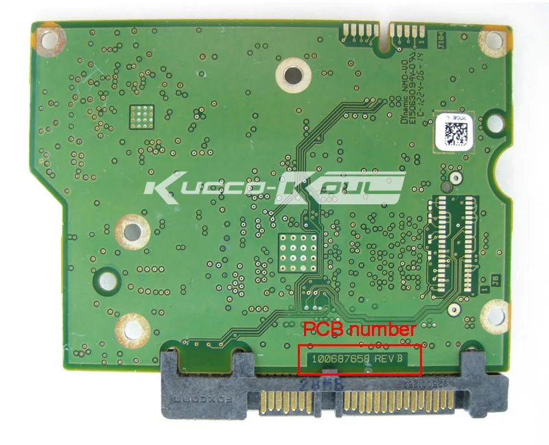 

hard drive parts PCB logic board printed circuit board 100687658 for Seagate 3.5 SATA 1T/2T/3T hard drive repair data recovery