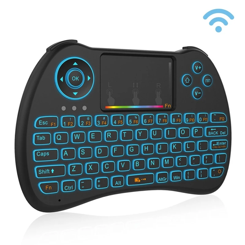 Haweel 2.4GHz Wireless Air Mouse Remote Control QWERTY Keyboard with