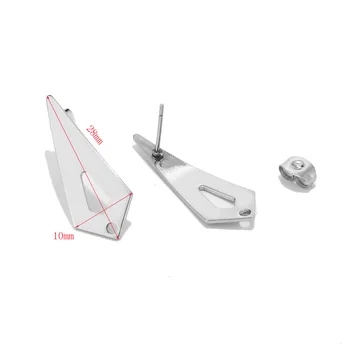 

New style Stainless Steel Post Stud Earrings with Holes for Dangle Earring Jewelry Making