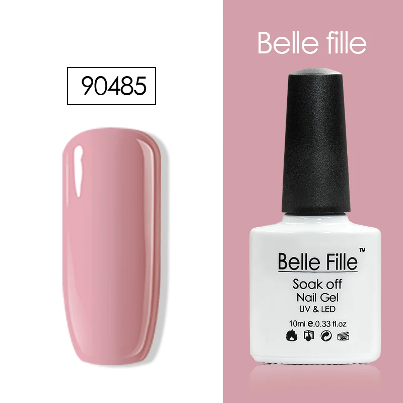 Belle Fille 10 мл гель Краски Цвет Топ базы блеск клей для ногтей UV лак голографическая
