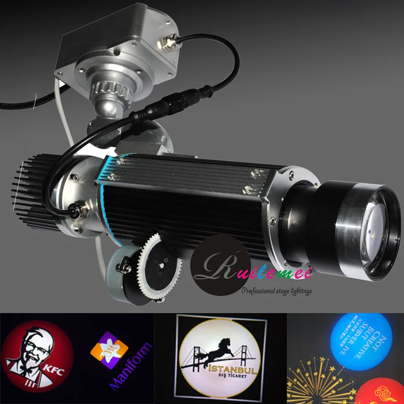 Bright 20W LED Lights Rotating Pattern Custom Slides Advertising Signs